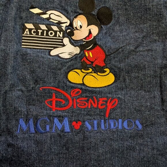 Disney x MGM Studios Denim Embroidered Jacket Made in USA - Size XL - Picture 2 of 6